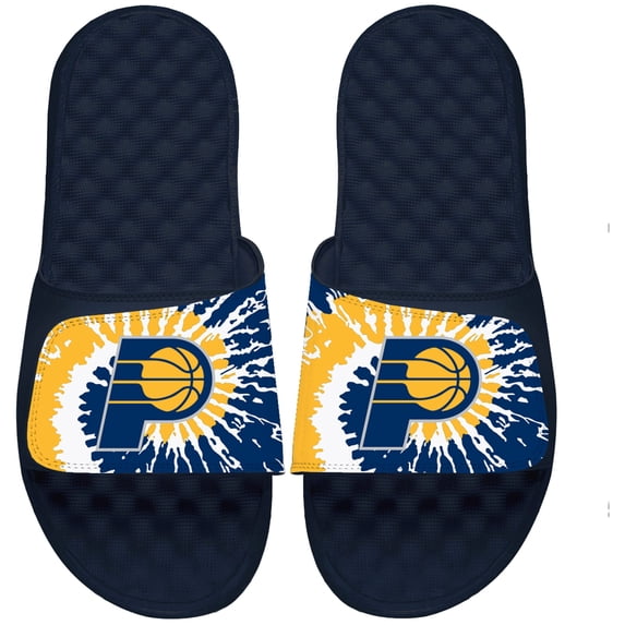 Youth ISlide Navy Indiana Pacers Tie Dye Slide Sandals