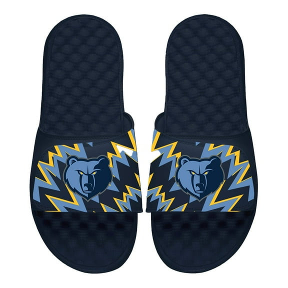 Youth ISlide Navy Memphis Grizzlies High Energy Slide Sandals