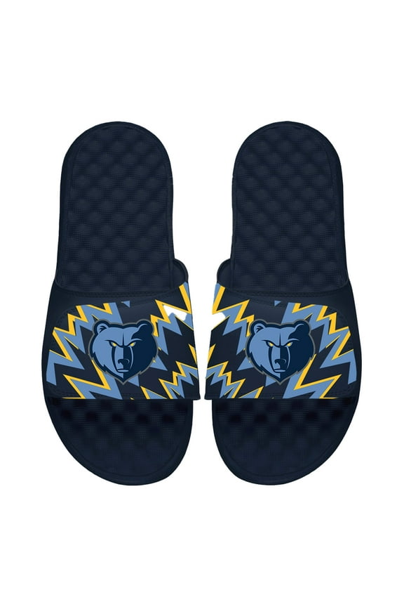 Youth ISlide Navy Memphis Grizzlies High Energy Slide Sandals
