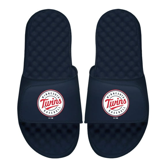 Youth ISlide Navy Minnesota Twins Alternate Logo Slide Sandals
