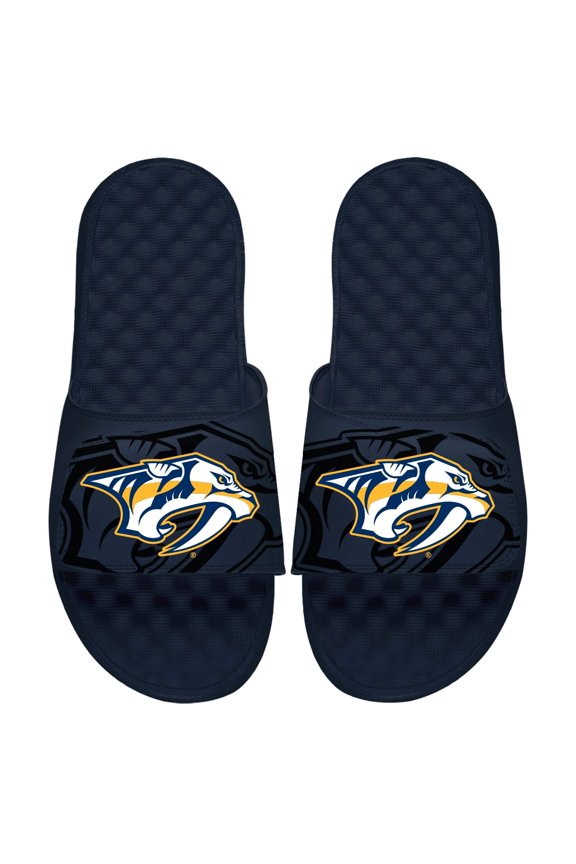 Youth ISlide Navy Nashville Predators OT Slide Sandals