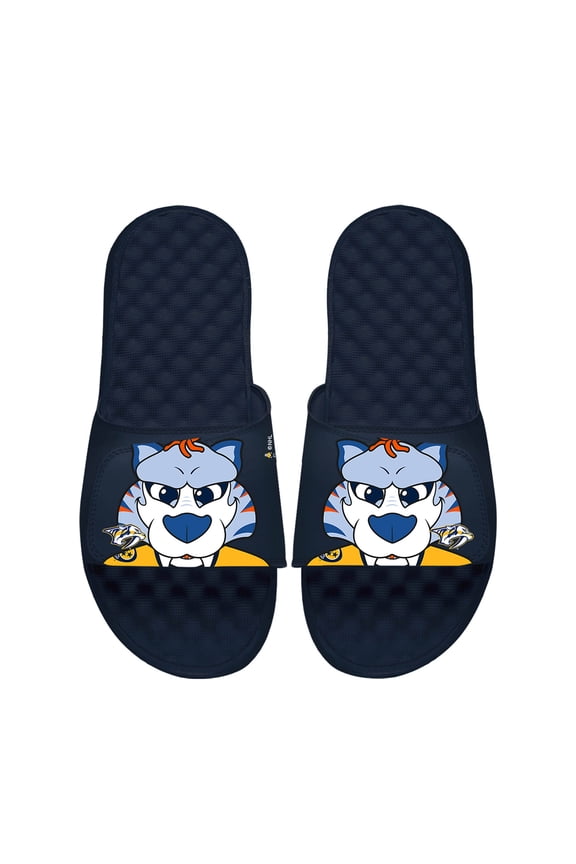 Youth ISlide  Navy Nashville Predators Team Mascot Slide Sandals
