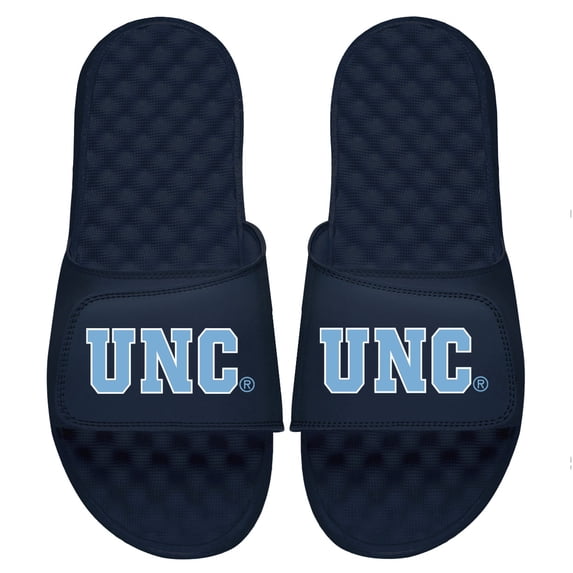 Youth ISlide Navy North Carolina Tar Heels Alternate Wordmark Slide Sandals