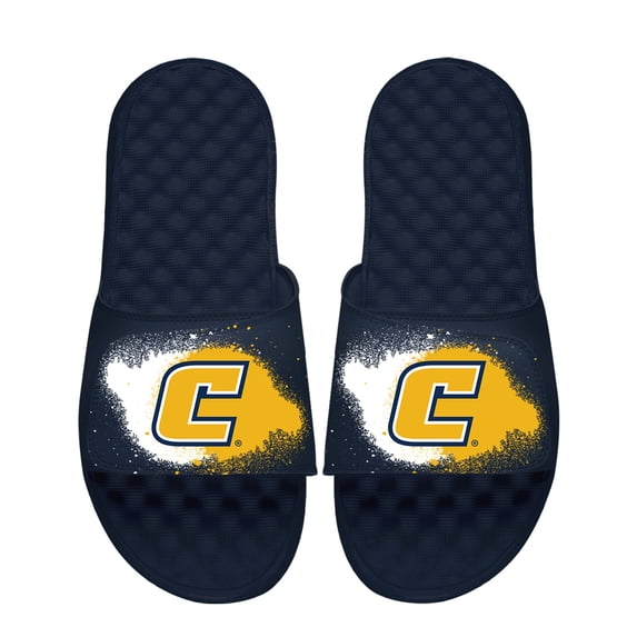 Youth ISlide Navy Tennessee Chattanooga Mocs Spray Paint Slide Sandals