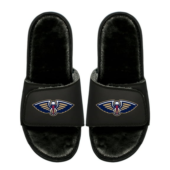 Youth ISlide New Orleans Pelicans Logo Fur Slide Sandals