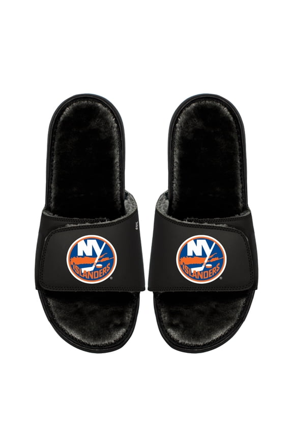 Youth ISlide  New York Islanders Logo Fur Slide Sandals