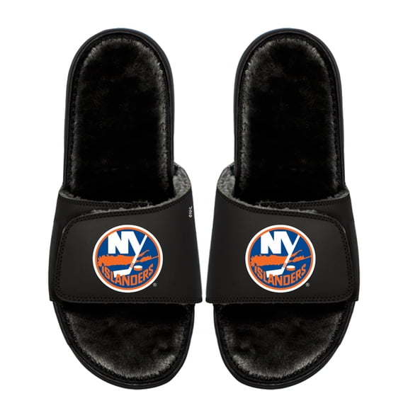 Youth ISlide New York Islanders Logo Fur Slide Sandals