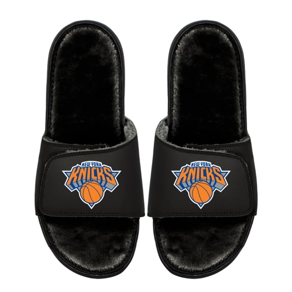 Youth ISlide New York Knicks Logo Fur Slide Sandals