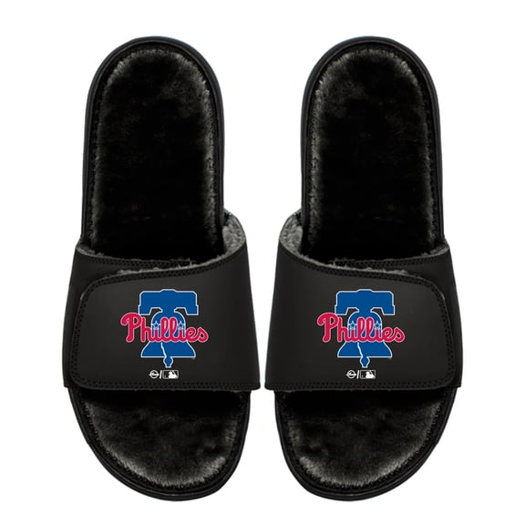 Youth ISlide Philadelphia Phillies Logo Fur Slide Sandals