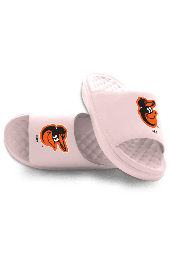 Youth ISlide Pink Baltimore Orioles Primary Motive Slide Sandals