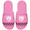 thumbnail image 1 of Youth ISlide Pink Brooklyn Nets Primary Logo Slide Sandals, 1 of 1