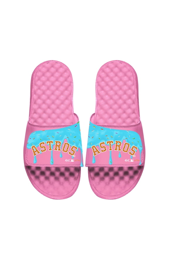 Youth ISlide Pink Houston Astros Ice Cream Drip Slide Sandals