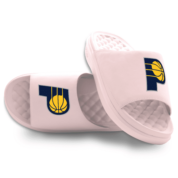 Youth ISlide Pink Indiana Pacers Primary Motive Slide Sandals