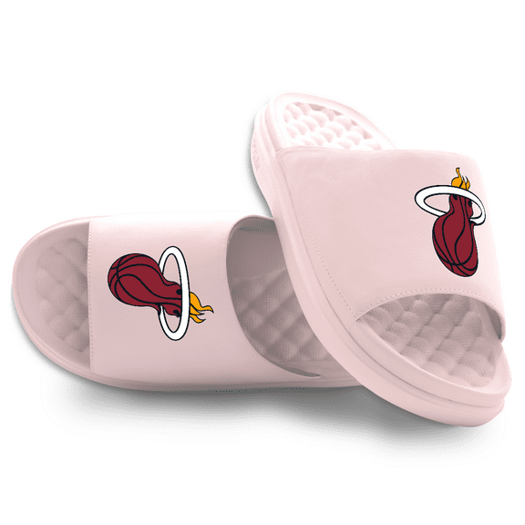 Youth ISlide Pink Miami Heat Primary Motive Slide Sandals