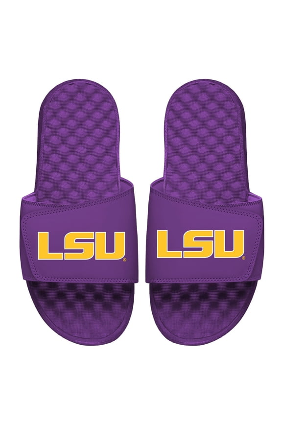 Youth ISlide Purple LSU Tigers Primary Logo Slide Sandals