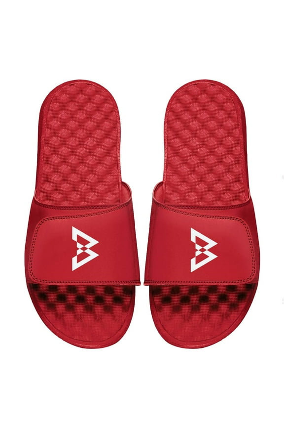 Youth ISlide Red Beast Mode Logo Slide Sandals