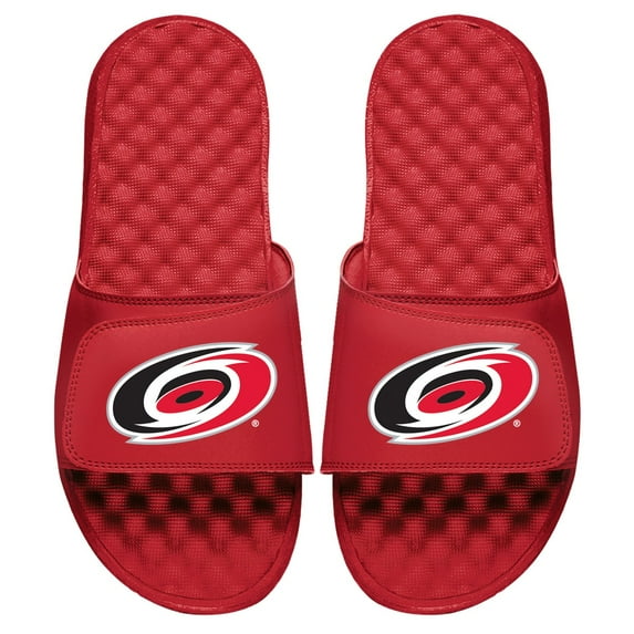 Youth ISlide Red Carolina Hurricanes Primary Logo Slide Sandals