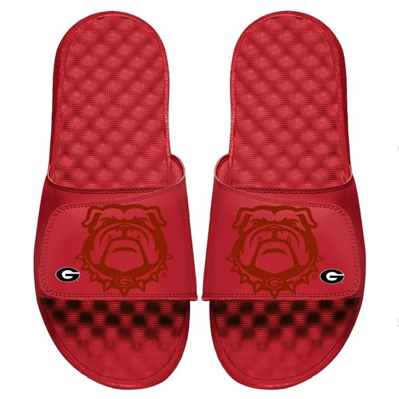 Youth ISlide Red Georgia Bulldogs Tonal Slide Sandals