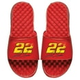 thumbnail image 1 of Youth ISlide Red Joey Logano NASCAR Driver Distressed Slide Sandals, 1 of 1