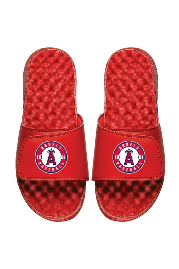 Youth ISlide Red Los Angeles Angels Alternate Logo Slide Sandals