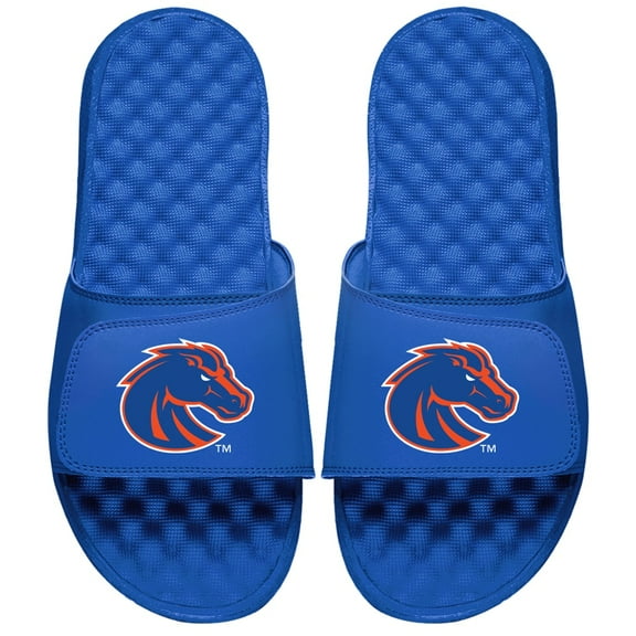 Youth ISlide Royal Boise State Broncos Primary Logo Slide Sandals