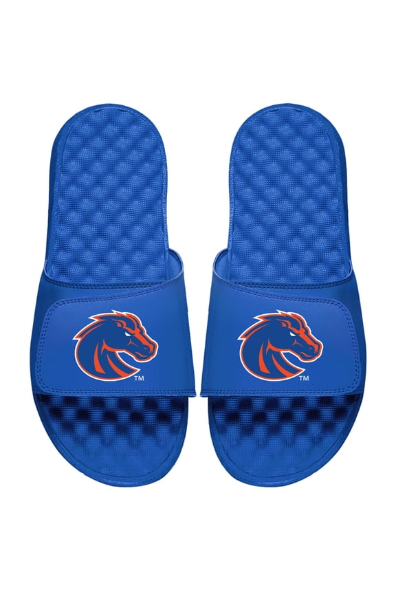 Youth ISlide Royal Boise State Broncos Primary Logo Slide Sandals