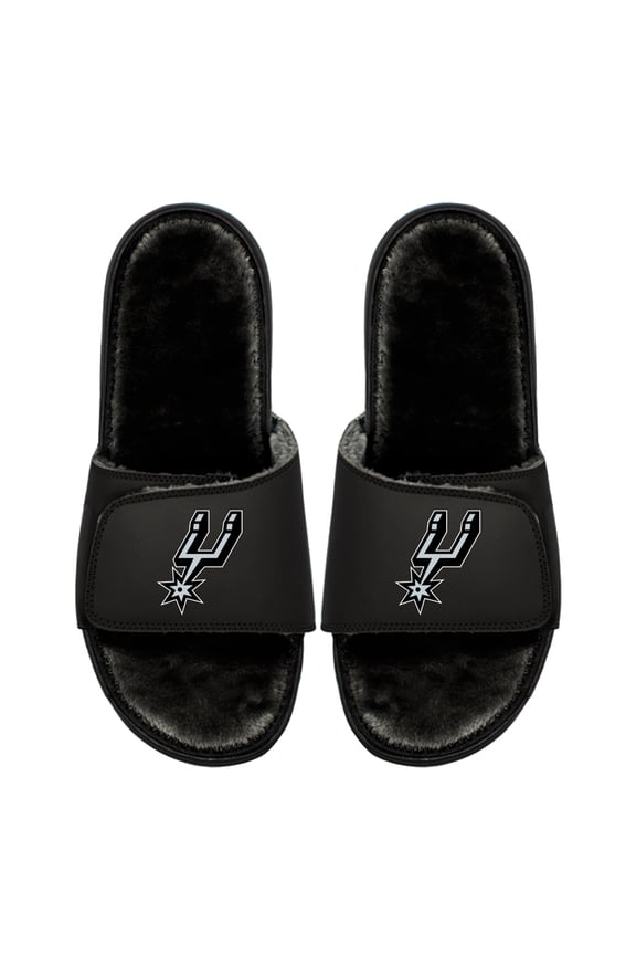 Youth ISlide San Antonio Spurs Logo Fur Slide Sandals
