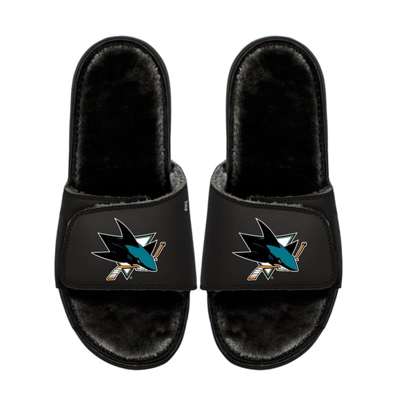 Youth ISlide San Jose Sharks Logo Fur Slide Sandals