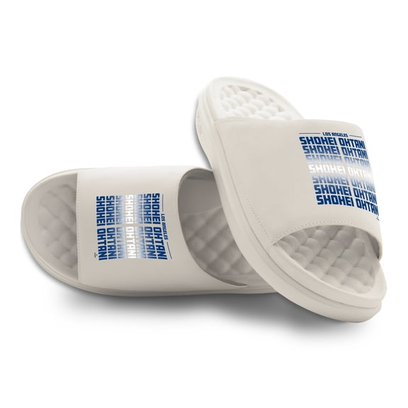 Youth ISlide Shohei Ohtani Los Angeles Dodgers Repeating Player Name Motive Slide Sandals
