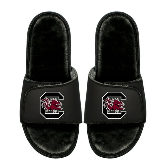 Youth ISlide South Carolina Gamecocks Logo Fur Slide Sandals