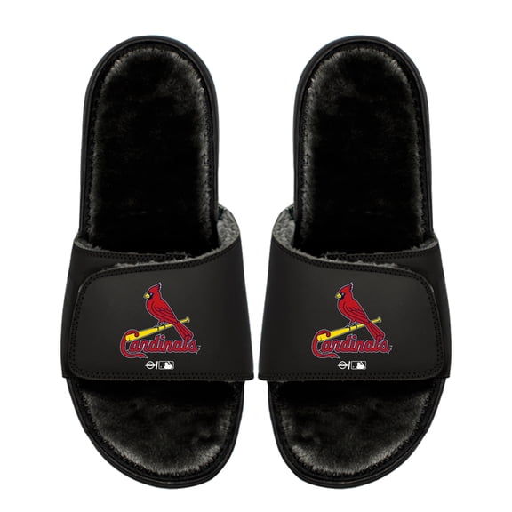 Youth ISlide St. Louis Cardinals Logo Fur Slide Sandals