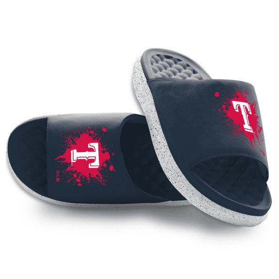 Youth ISlide Texas Rangers Centered Logo Splat Motive Slide Sandals