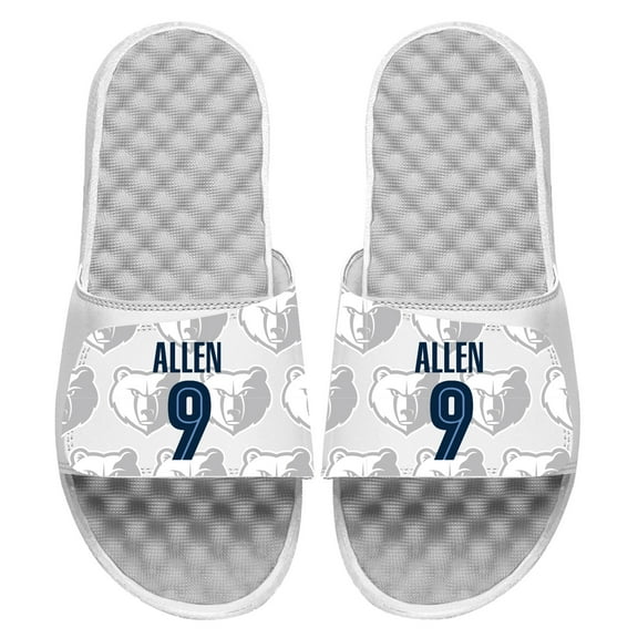 Youth ISlide Tony Allen White Memphis Grizzlies Logo Pattern Slide Sandals