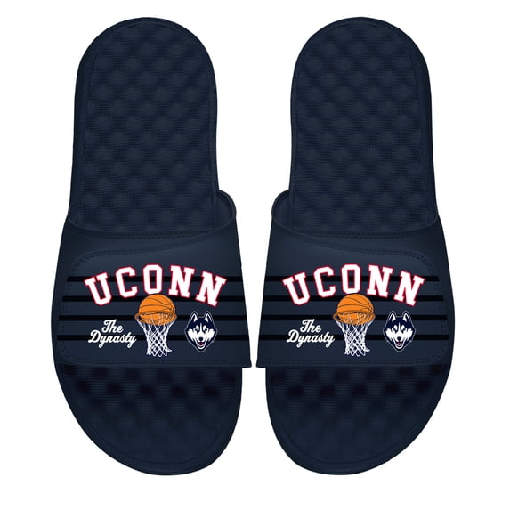 Youth-ISlide UConn Huskies Collage Basketball Slide Sandals