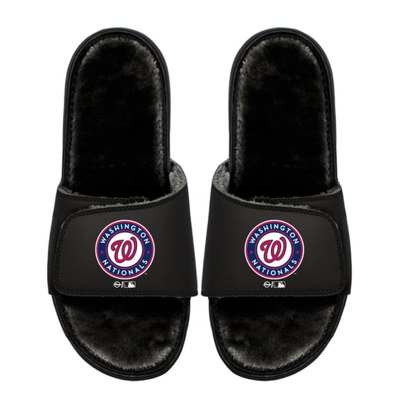 Youth ISlide  Washington Nationals Logo Fur Slide Sandals
