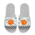 thumbnail image 1 of Youth ISlide White Clemson Tigers Camo Slide Sandals, 1 of 1