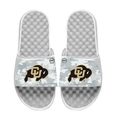 Youth ISlide White Colorado Buffaloes Camo Slide Sandals