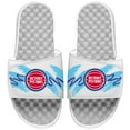 thumbnail image 1 of Youth ISlide White Detroit Pistons 90s Paper Cup Slide Sandals, 1 of 1