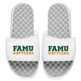 thumbnail image 1 of Youth ISlide White Florida A&M Rattlers Wordmark Slide Sandals, 1 of 1