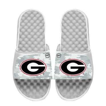 Youth ISlide White Georgia Bulldogs Camo Slide Sandals