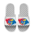 thumbnail image 1 of Youth ISlide  White Kansas Jayhawks Spray Paint Slide Sandals, 1 of 1