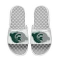 thumbnail image 1 of Youth ISlide  White Michigan State Spartans Spray Paint Slide Sandals, 1 of 1