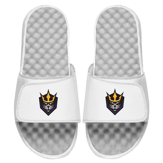 Youth ISlide White San Diego Seals Primary Logo Slide Sandals