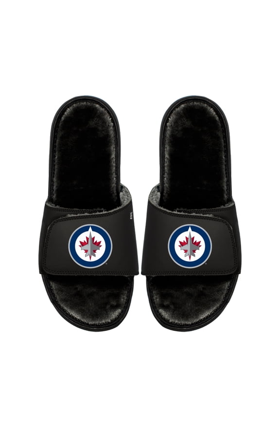 Youth ISlide  Winnipeg Jets Logo Fur Slide Sandals