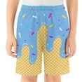thumbnail image 1 of Youth Ice Cream Shorts (Multiple Styles & Sizes) Sky Blue 13-14 Years, 1 of 3