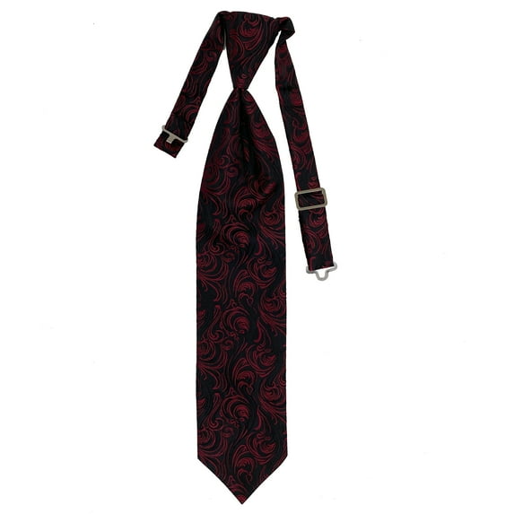 Youth Imperial Burgundy Formal Satin Pre-Tied Neck Tie in a Variety of Colors by Spencer J’s Signature Satin Collection