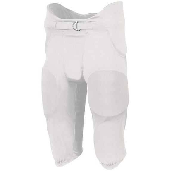Youth Integrated 7 Piece Pad Pant, White - Extra Large