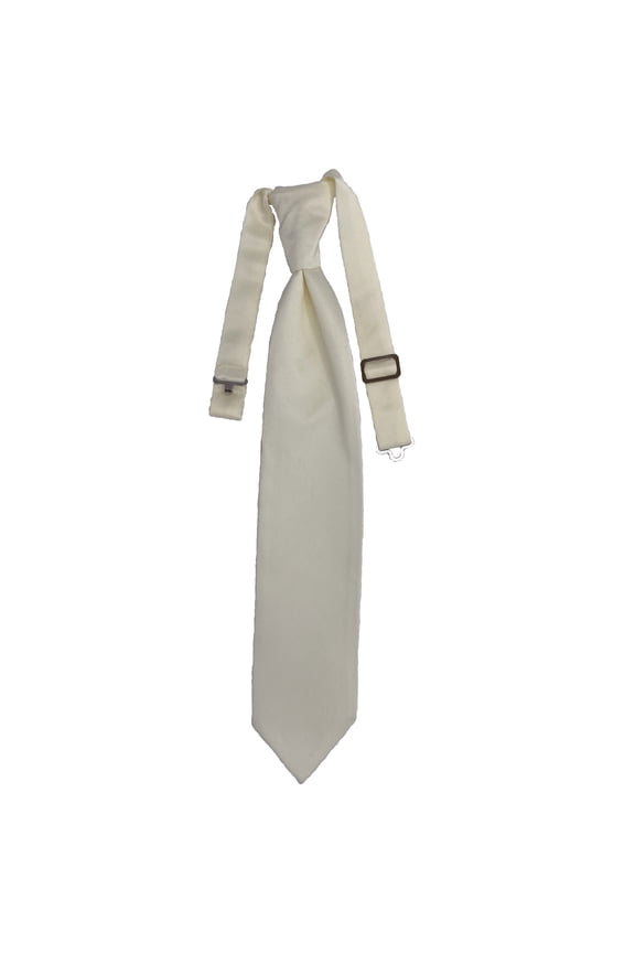 Youth Ivory Formal Satin Pre-Tied Neck Tie in a Variety of Colors by Spencer J’s Signature Satin Collection
