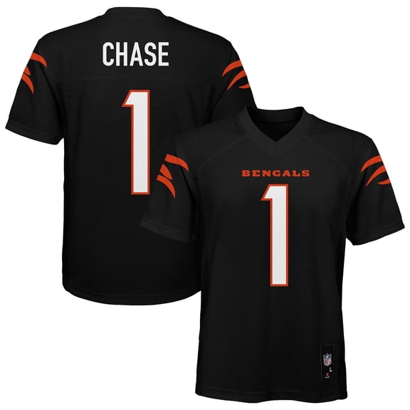 Youth Ja'Marr Chase Black Cincinnati Bengals Replica Jersey