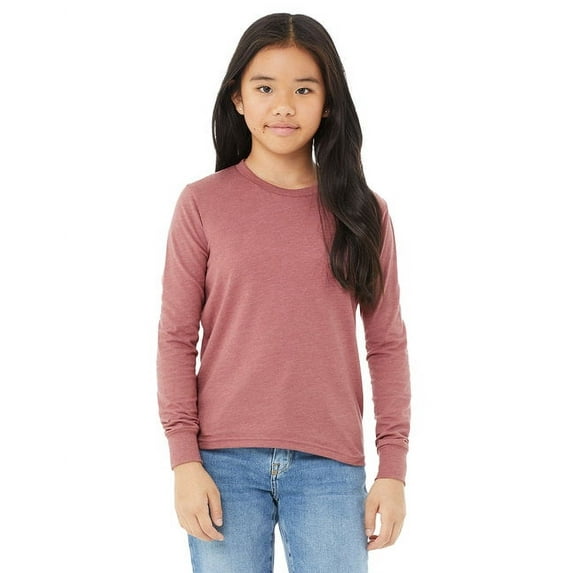 Youth Jersey Long-Sleeve T-Shirt HEATHER MAUVE L